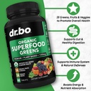 Organic Superfood Greens & Fruit Supplements - Liver Kidney Cleanse Detox Support Supplement - Green Veggie Powder Blend Vegetable Foods & Help Repair Kidneys, Bladder Control & Urinary Tract Health 3