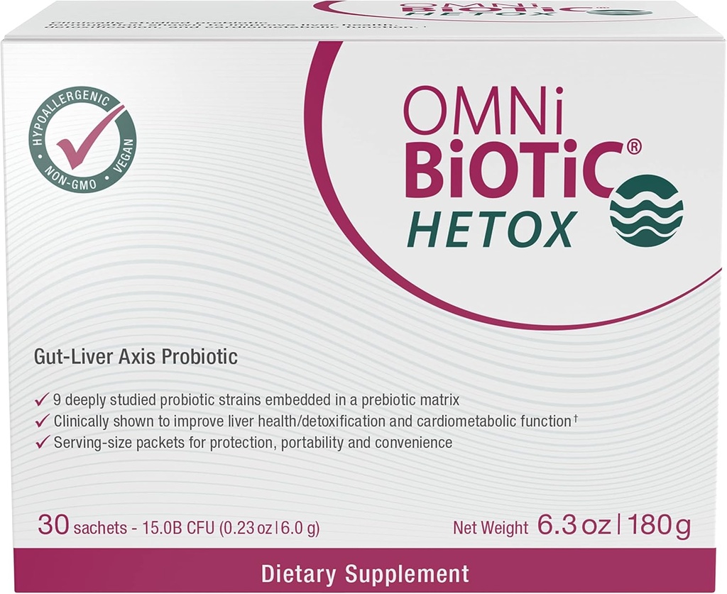 OMNi BiOTiC HETOX Probiotic Liver Detox - Bifidobacterium & Lactobacillus Probiotic Supplement - Hypoallergenic Gut-Liver Support - Non-GMO Detox Cleanse for Men and Women 3