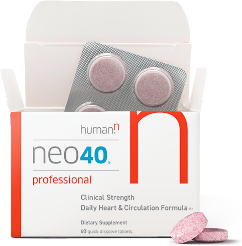 HumanN Neo40 Professional - Daily Heart & Circulation Support - Methylfolate, Beet Root Powder, Hawthorn Berry, L-citrulline - 60 Dissolvable Tablets 2
