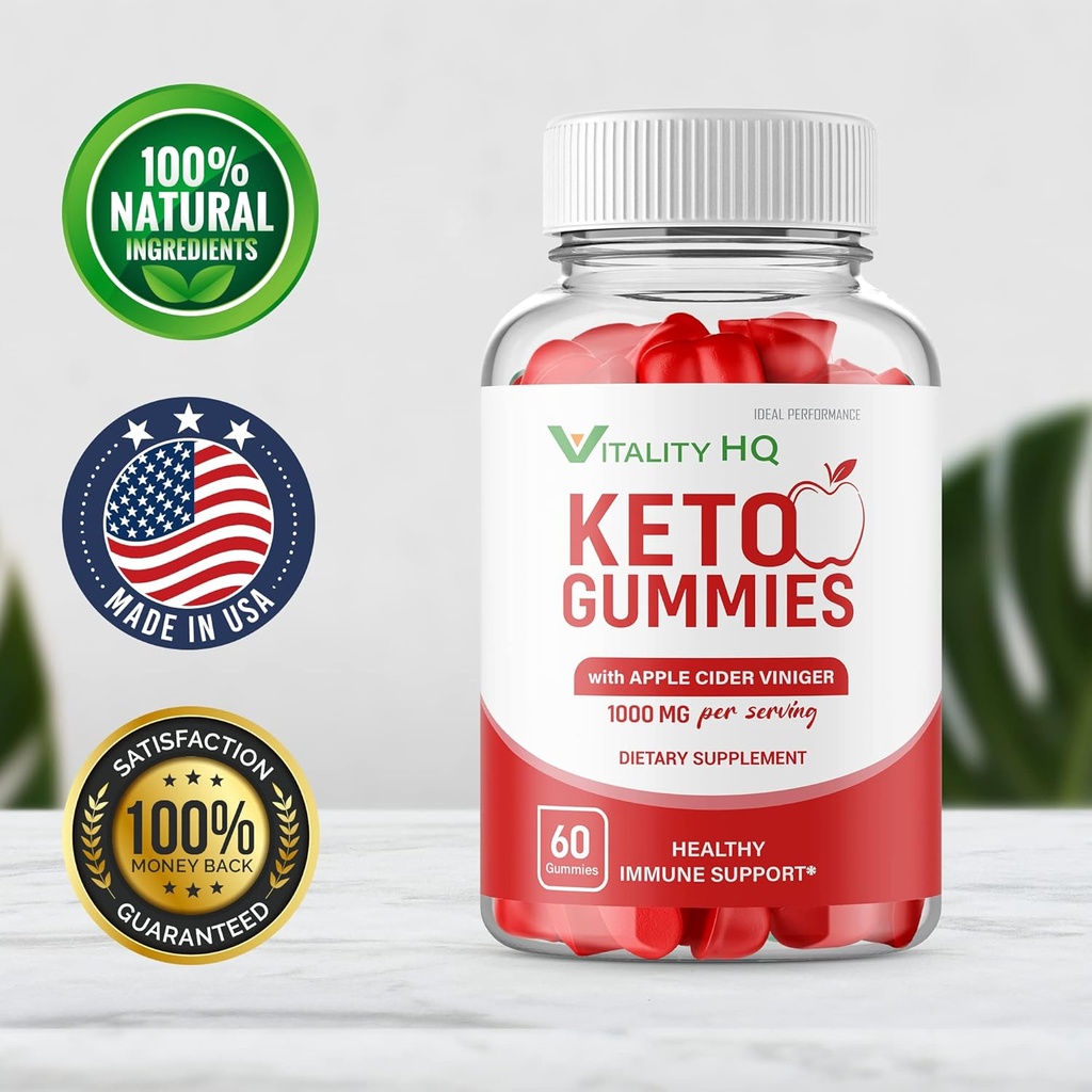 IDEAL PERFORMANCE (3 Pack) Vitality HQ Ketos Gummies Vitality Ketos ACV Gummies Vitality ACV Gummie Vitality Ketos Gummies (180 Gummies) 4