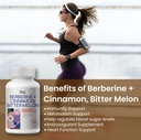 Berberine Supplement 1000mg with Ceylon Cinnamon, Bitter Melon, 3 in 1 Triple Action Formula Berberine HCL Supplements, for Immune, Cardiovascular, Gastrointestinal, 120 Veggie Capsules, Made in USA 4