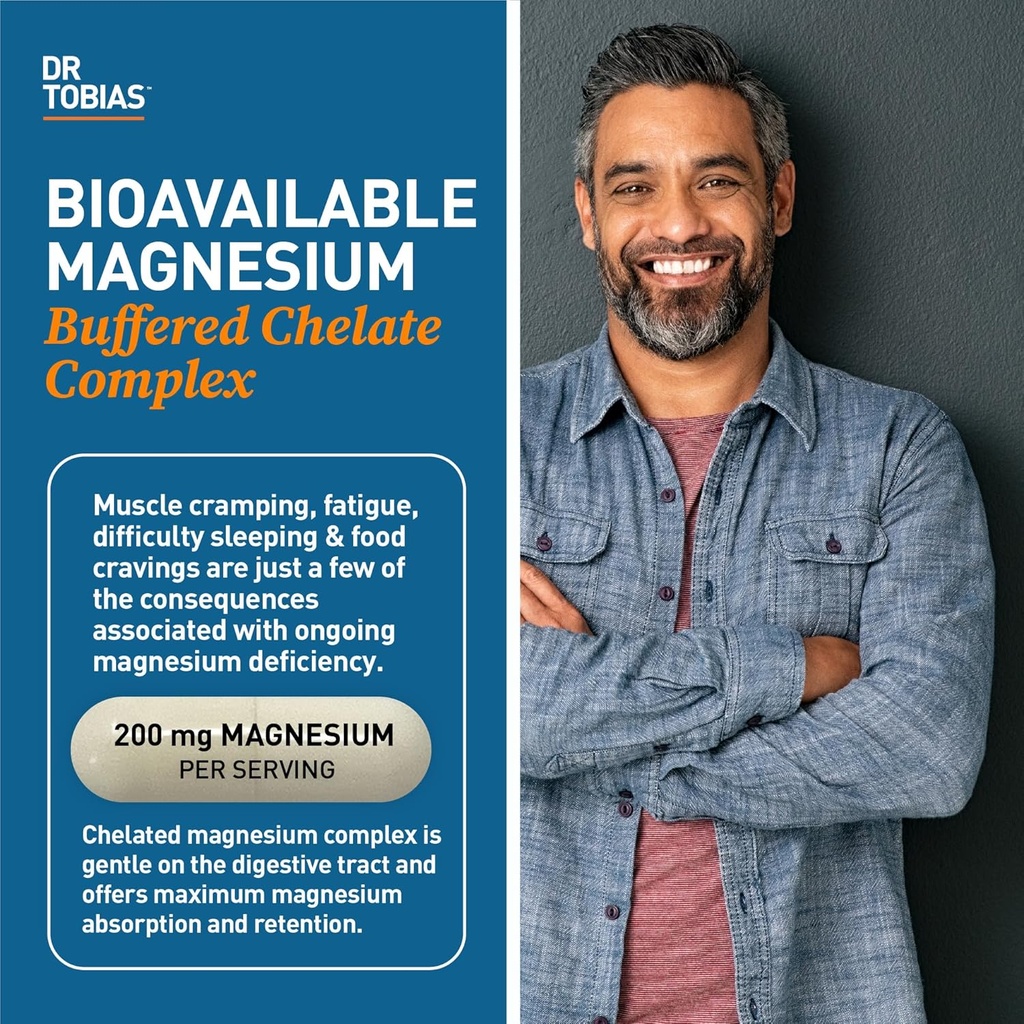Dr. Tobias Colon Everyday Health & Magnesium Bisglycinate - Digestive Comfort and Support for Muscle & Bone Health, Vegan, Non-GMO 4