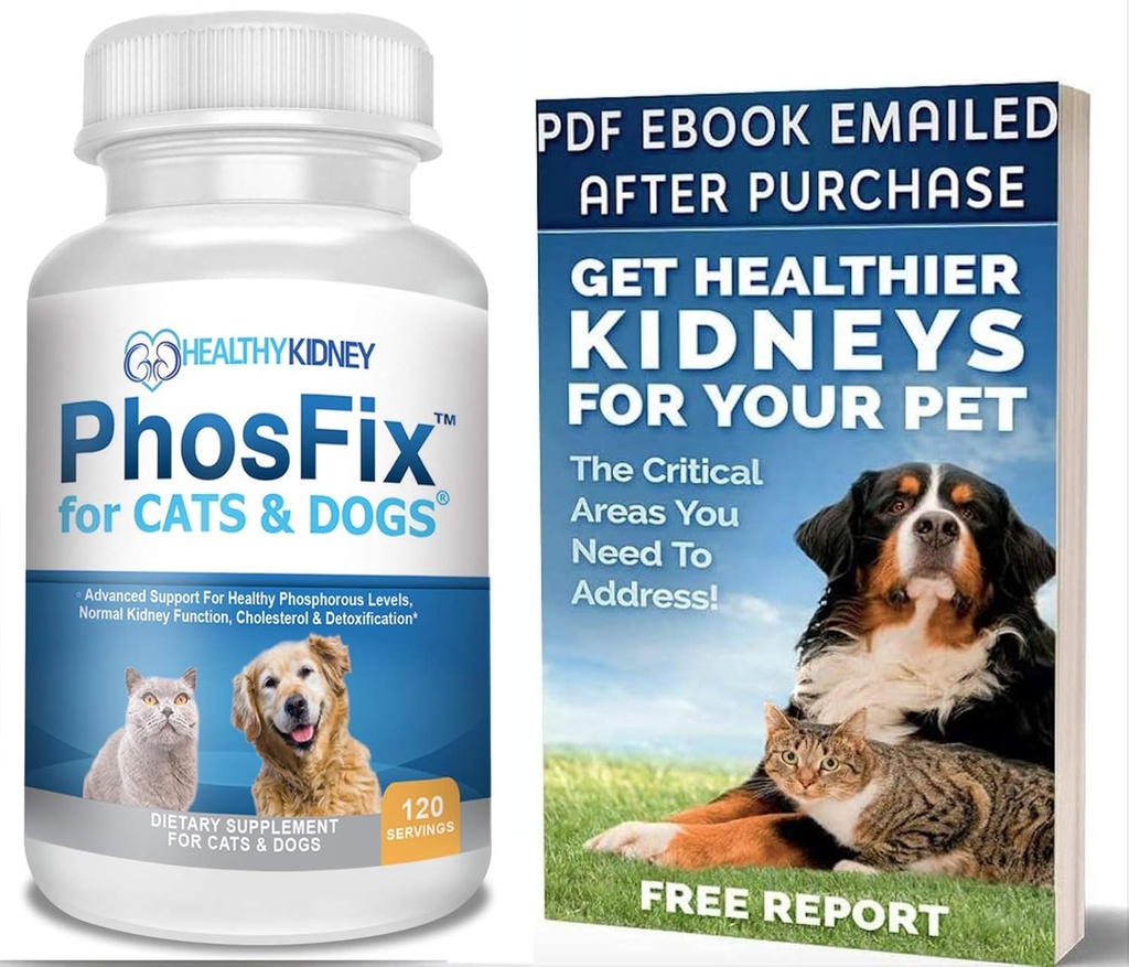 PhosFix for Cats & Dogs: Phosphorus Binder for Cats & Dogs to Support Normal Phosphorus Levels and Kidney Function, Chitosan for Restoring Kidney Health Naturally. A Special Renal Supplement 2
