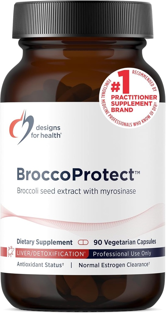 Designs for Health BroccoProtect Broccoli Seed & Mustard Seed Supplement - Enhanced with Myrosinase Enzyme to Optimize Bioavailability (90 Capsules) 2