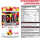 Musclesport BCAA Revolution Amino Acid Powder Supplement for Men & Women - Intra Workout Training Complex - Recovery Supplemen (Strawberry Lemonade, 30 Servings) 5