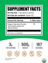 BulkSupplements.com Organic Spirulina Powder - Superfood, Green Spirulina Powder, Herbal Supplement - Vegan-Friendly, 3g per Serving, 500g (1.1 lbs) (Pack of 1) 5