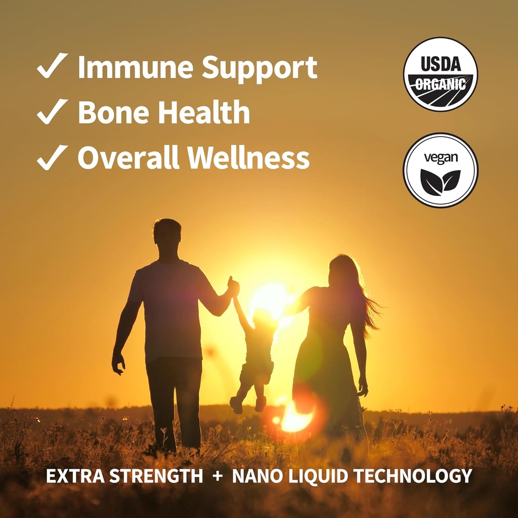 Sprout Living Organic Vitamin D3 5000 IU (Lichen) Spray for Immune Support & Bone Health | Trace Minerals with Real Lemon & Citrus Extract, Sugar Free (2 FL OZ, 60 Servings) 3