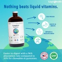 LIQUIDHEALTH Complete Multiple Adult Liquid Multivitamin - Essential Vitamins, Minerals & Nutrients, Immune Support, Gut Health, Energy, Detox - Made in USA, Vegan, Non-GMO, Sugar-Free (2 Pack) 3
