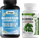 Magnesium Supplement with Glycinate, Citrate, Malate & Oxide Plus Moringa Oleifera with Vitamin C, Omega 3 & Amino Acids - Boosts Energy, Mood, Memory 2