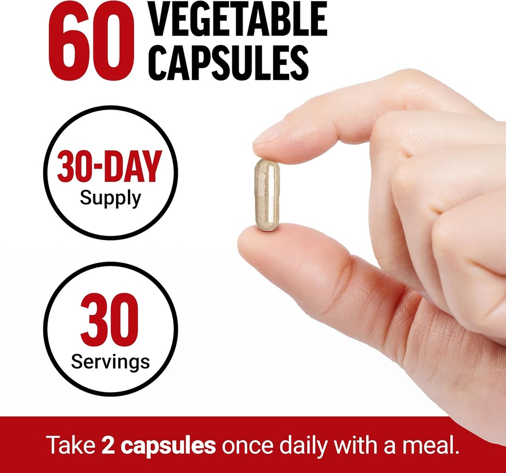 Force Factor Longjack Tongkat Ali Max, Tongkat Ali for Men, Male Stamina and Vitality Supplement Made with Key Natural Ingredients for Superior Absorption, 1200mg, 120 Capsules, 2-Pack 6