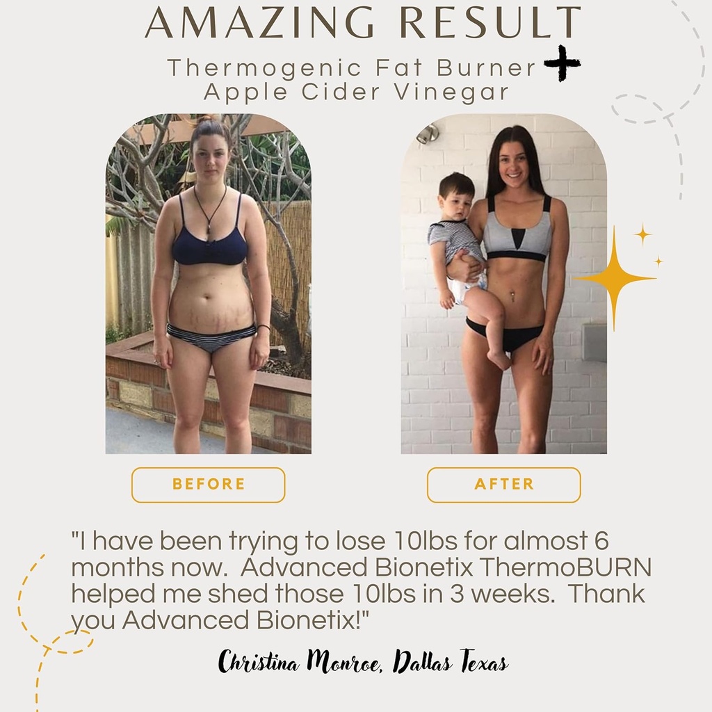 ThermoBurn™ Ketosis Activator Keto Supplement + Apple Cider Vinegar Capsules Thermogenic Weight Loss. ACV Pills Work Synergistically Hunger Control, Detox, Diet Pills That Work 4