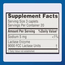 Dairy Aid Lactase Enzyme Caplets Generic for Lactaid Original 120 Ea. 5