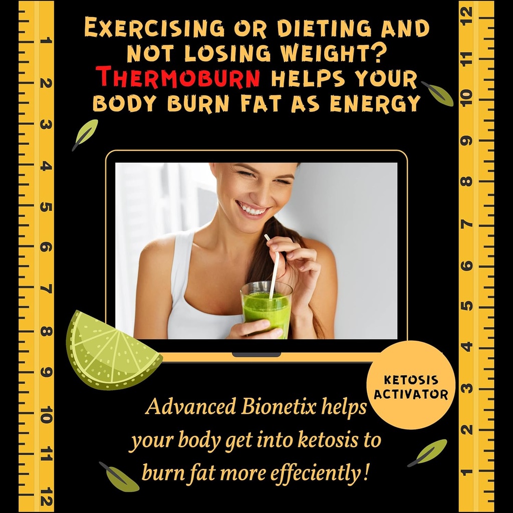 ThermoBurn™ Ketosis Activator Keto Supplement + Apple Cider Vinegar Capsules Thermogenic Weight Loss. ACV Pills Work Synergistically Hunger Control, Detox, Diet Pills That Work 5