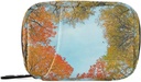 Naanle Autumn Trees Heart Pill Box 7 Day Pill Case Bag Travel Pill Organizer Bag with Zipper Portable Weekly Case Compact Size for Vitamin Supplement Holder 2