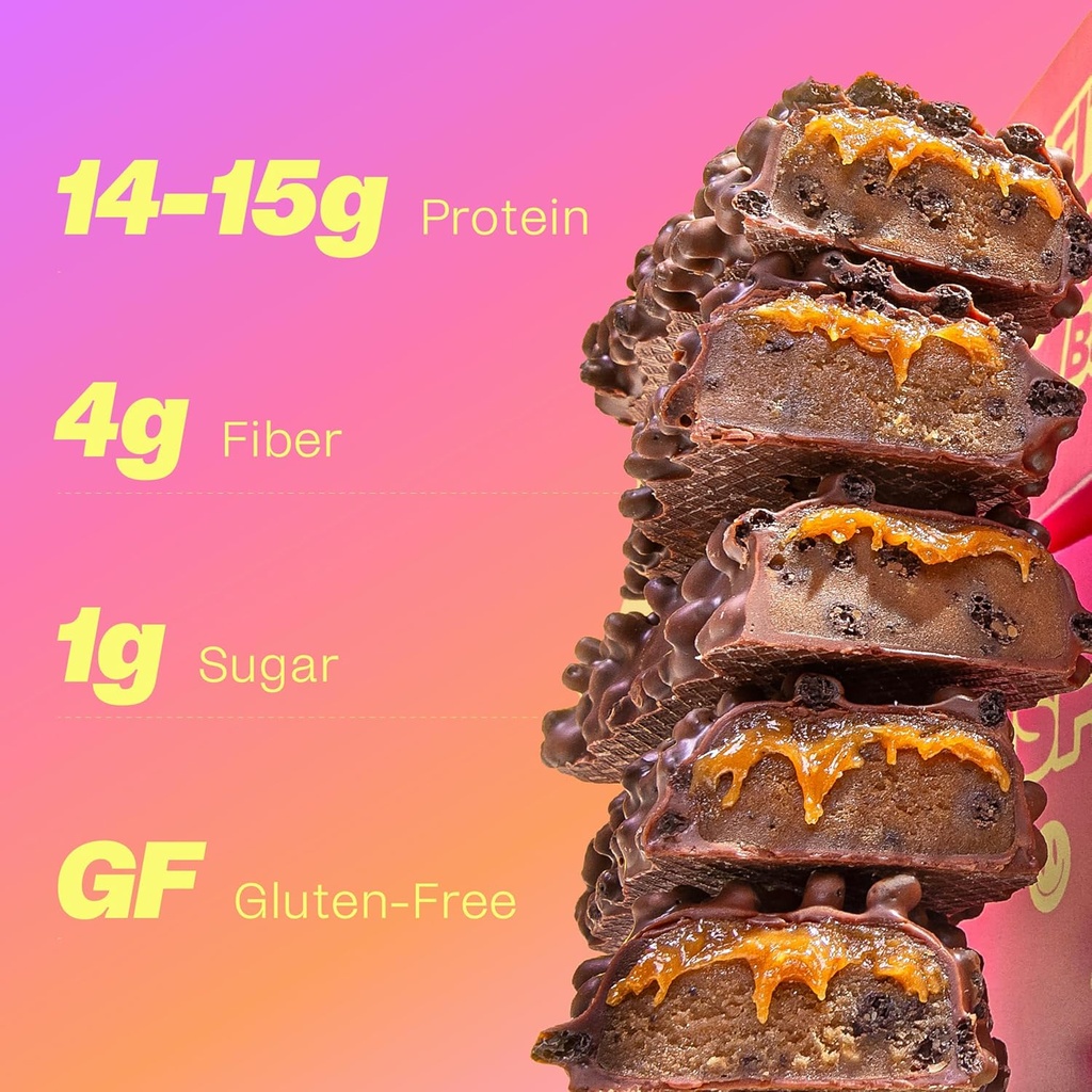 Misfits Protein Bars - High Protein Candy Bars | Gluten Free Plant Based, Low Sugar & Carb, High Fiber Snacks | Variety Pack of 12 (4 Flavors) 4