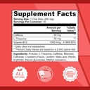 Natural Energy Strips – Cranberry Green Tea Caffeine with L-Theanine & Vitamin B12 – Fast Dissolving Oral Strips for Focus, Endurance & Energy – Vegan, Sugar-Free, 30 Count 4