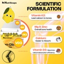 Sugar Free Calcium Citrate Gummies 1200mg with Vitamin D3 K2, Magnesium, Zinc, MSM for Men & Women, Bone, Muscle, Immune Support, Ultimate Absorption Calcium Supplement, Vegan, 60 Count 4