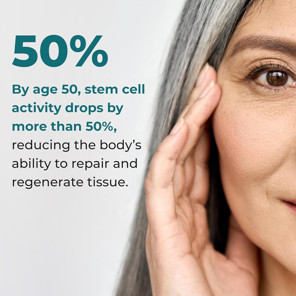 LifeSeasons Stem Boost-R - Stem Cell Support - Naturally Repair Damaged Tissue - Vitamin Supplement Rich in Antioxidants - Royal Jelly, Spirulina, Blueberry, Brown Seaweed & L-Carnosine - 120 Capsules 6