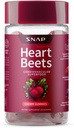 Snap Supplements Heart Beets Organic Beet Root Gummies, Cardiovascular Support Supplement for Men & Women, Pomegranate, Red Spinach, Heart Health & Circulation Support, Sugar Free, Cherry, 60 Gummies 2