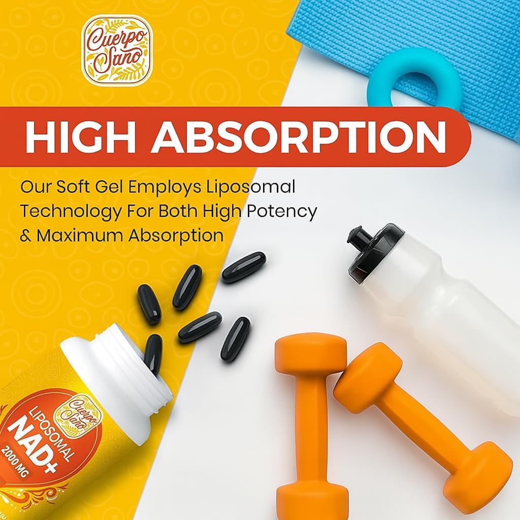 2000 MG NAD Supplement, Liposomal NAD+ with High Absorption, More Efficient Than Nicotinamide Riboside, Pure & Plus Boosting Supplement, Aging Defense, Metabolism & Cellular, 240 softgels 5