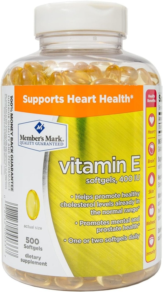 Members Mark Vitamin E 400 IU Dietary Supplement (500 ct.) 2