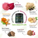 Bundle 5in1 Ginger Supplement & 6in1 Beet Root Capsules - Supports Heart Health, Immune and Digestive 6