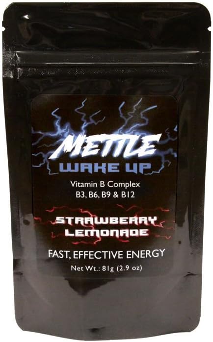 Energy Drink Powder - 50 Servings | Sugar Free | 200mg Caffeine - Mettle Energy Drink Mix (Strawberry Kiwi) 6