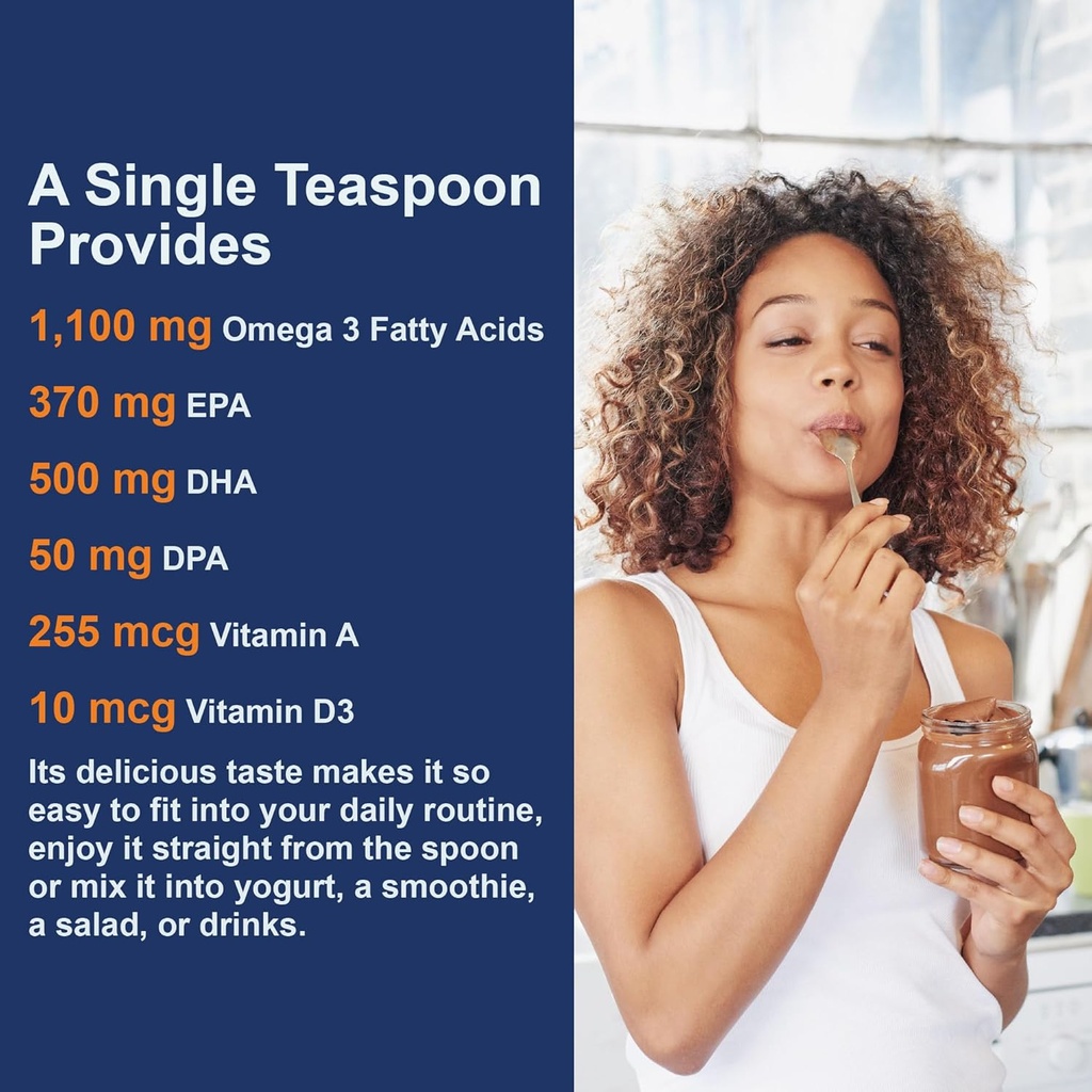 Carlson - Cod Liver Oil, 1100 mg Omega-3s, Plus Vitamins A and D3, Wild Caught Norwegian Arctic Cod Liver Oil, Sustainably Sourced Nordic Fish Oil Liquid, Green Apple, 250 mL (8.4 Fl Oz) 6