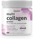 Multi Collagen Protein Powder 600g - 5 Types (I, II, III, V, X) Grass-Fed & Pasture-Raised | with Biotin 5000mcg, Vitamin C & Hyaluronic Acid | Keto, Paleo, Unflavored (54 Servings) 2