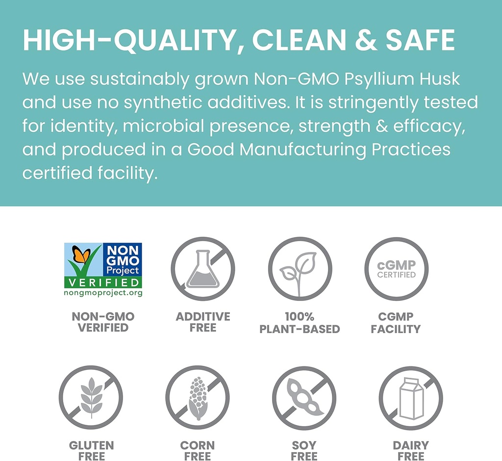 Himalaya Psyllium Husk Capsules - Daily Fiber Supplement for Supporting Digestive Health and Regularity - Vegan, Non-GMO, Sugar Free, Gluten Free, 180 Capsules 6