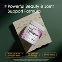 Multi Collagen Protein Powder 600g - 5 Types (I, II, III, V, X) Grass-Fed & Pasture-Raised | with Biotin 5000mcg, Vitamin C & Hyaluronic Acid | Keto, Paleo, Unflavored (54 Servings) 3