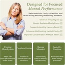 Memory - Natural Blend - Expert Formulated Supplement for Cognitive Wellness, Memory, & Neural Function - Premium L-Tyrosine, Phosphatidylserine, Bacopa Monnieri - 30 Capsules 1 Pack 4