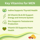 Greenfield Nutritions Halal Multivitamins for Adults | 90 Halal Vitamins for Women & Men | All Essential Gelatin Free Halal Gummy Vitamin, Mineral, Folic Acid, Biotin, Gluten Free, Non-GMO, Vegetarian 5