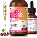 Iron Supplement for Women Drops: Liquid Iron Supplement with Vitamin C B12 & Folic Acid Gentle Absorption Energy Support Non-Constipating Formula Vegan Sugar-Free Drops 2