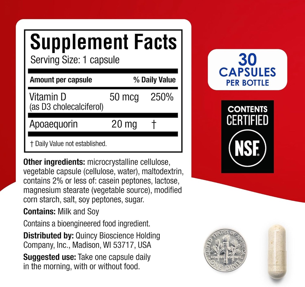 Prevagen Extra Strength - 60 Capsules (2 Month Supply) | Formulated for Your Brain | 20mg of Apoaequorin Plus Vitamin D3 with 7-Day Pill Minder 3