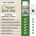 Liposomal CoQ10 800mg Ubiquinol Softgel, Max Absorption Ubiquinol Coenzyme Q10, Ubiquinol CoQ10 Supplement for Antioxidant, Heart Function & Energy Production, Pure CoQ10 800mg, 240 Vegan Softgels 4