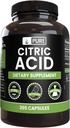 Pure Original Ingredients Citric Acid (365 Capsules) No Magnesium Or Rice Fillers, Always Pure, Lab Verified 2