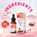 Iron Supplement for Women Drops: Liquid Iron Supplement with Vitamin C B12 & Folic Acid Gentle Absorption Energy Support Non-Constipating Formula Vegan Sugar-Free Drops 5
