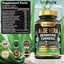 Aloe Vera Capsules Supplement - 12in1 Formula - Combine with Berberine, Turmeric, Ceylon Cinnamon, Banaba Leaf, Gymnema Sylvestre, Acai Berry, Bergamot, Garlic, and More - 120 Capsules 3