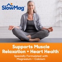 SlowMag® Magnesium Powder, Magnesium + Calcium Supplement Drink Mix, Raspberry Lemon Flavor, Supports Muscle Relaxation & Heart Health, 4oz 5