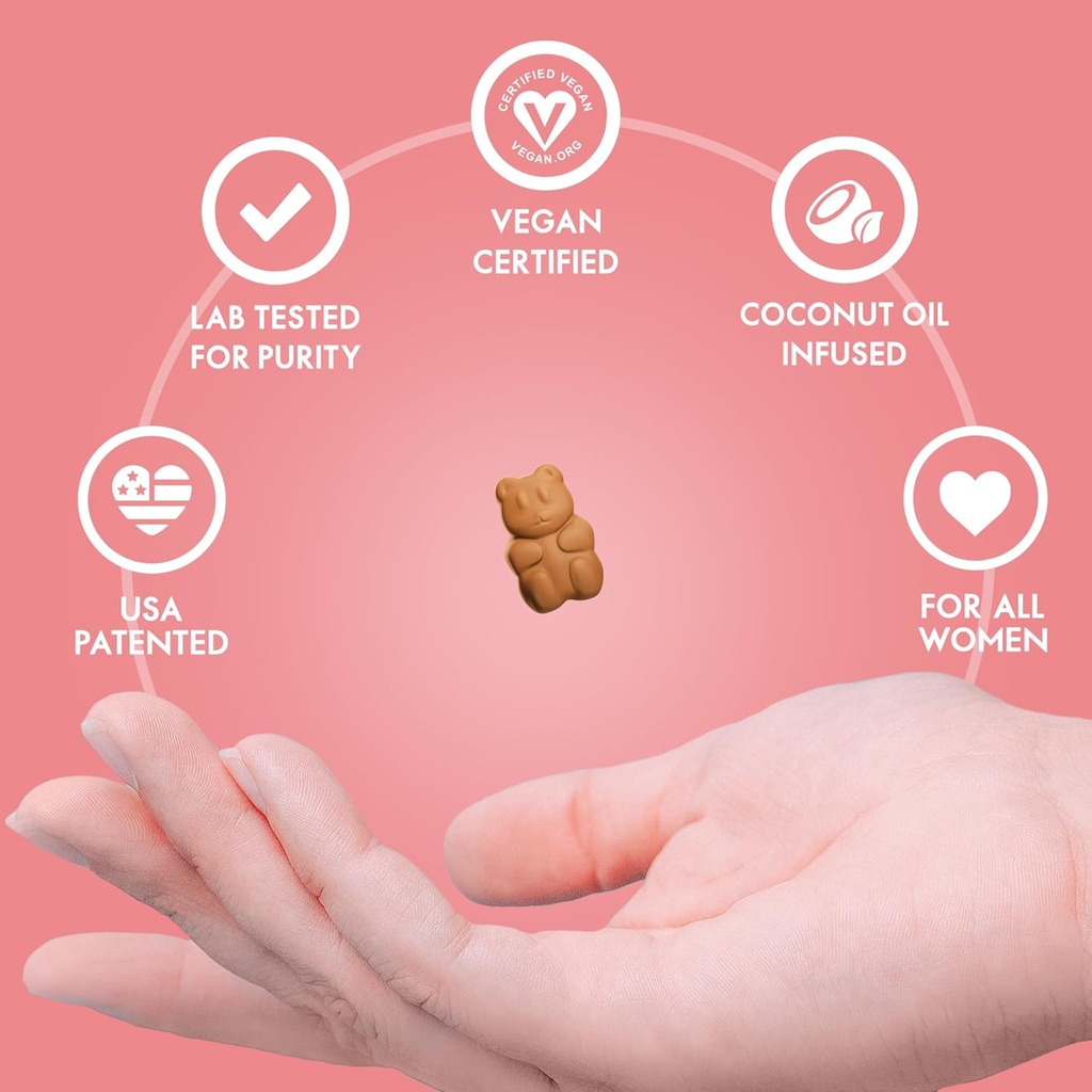 Sugarbear Women's Multivitamin Gummies with Collagen, Glutathione, Omega-3, and Vitamins - Vegan, Chewable Daily Supplement (1 Month) 3