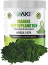AKI Marine Phytoplankton Powder - Source of Raw Omega-3 EPA Micro Algae Nannochloropsis - Plant Based Proteins, Vitamins for Overall Wellness - Complete Protein Source, Vegan & GMO Free (2oz/57g) 2