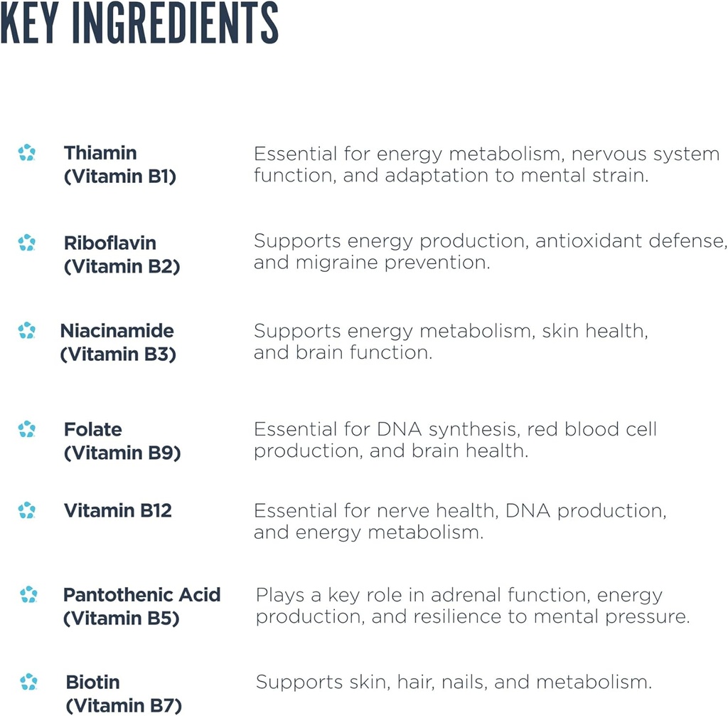 Revive MD Vitamin B Complex Capsules - Supports Heart Health & Immune System - B-Complex Vitamin Supplement for Women & Men - Vitamin B12 Complex Promotes Healthy Brain Function & Boosts Energy 4