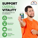 Cancer Sciences Organic Mushroom Supplement Capsules - 1,500mg Non-GMO Wellness Mushroom Complex 40% Beta-Glucans -Turkey Tail, Reishi, Cordyceps, Chaga Extract for Brain & Immune Support 120 Capsules 3