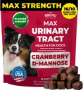 Mighty Petz MAX Cranberry for Dog UTI Treatment - MAX Strength Cranberry Supplement for Dogs + D-Mannose. Bladder Control for Dogs. Urinary Tract Care & Kidney Support Chews 2