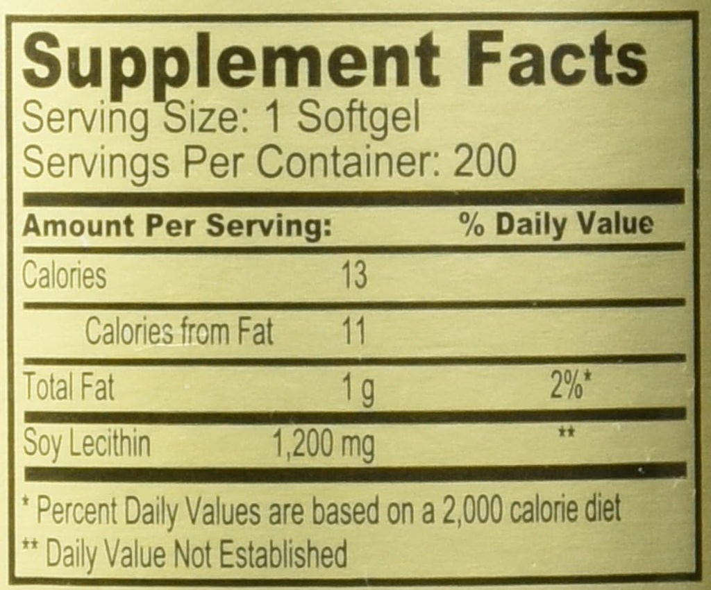 Lecithin (200 softgels) 3