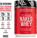 Naked Clear Whey Protein Isolate, Fruit Punch, Iso Protein Powder, No Gmos Or Artificial Sweeteners, Gluten-Free, Soy-Free - 28 Servings 3
