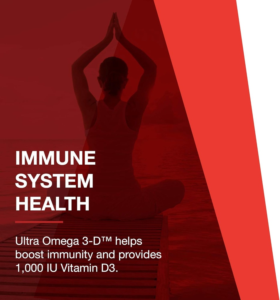 PROTOCOL FOR LIFE BALANCE Ultra Omega 3-D - 600mg EPA, 300mg DHA & 1,000 IU Vitamin D3 - Fish Oil for Brain Support - EPA DHA Omega Supplement - Non-GMO & Halal - 90 Softgels 6