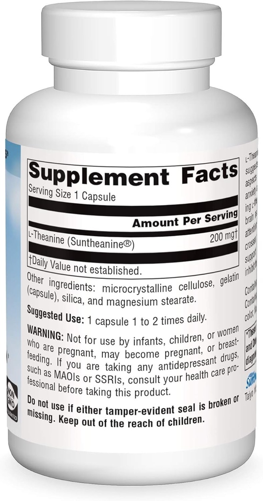 Source Naturals Serene Science L-Theanine, Made with Suntheanine, for Focused Relaxation, 200 mg - 120 Capsules 4