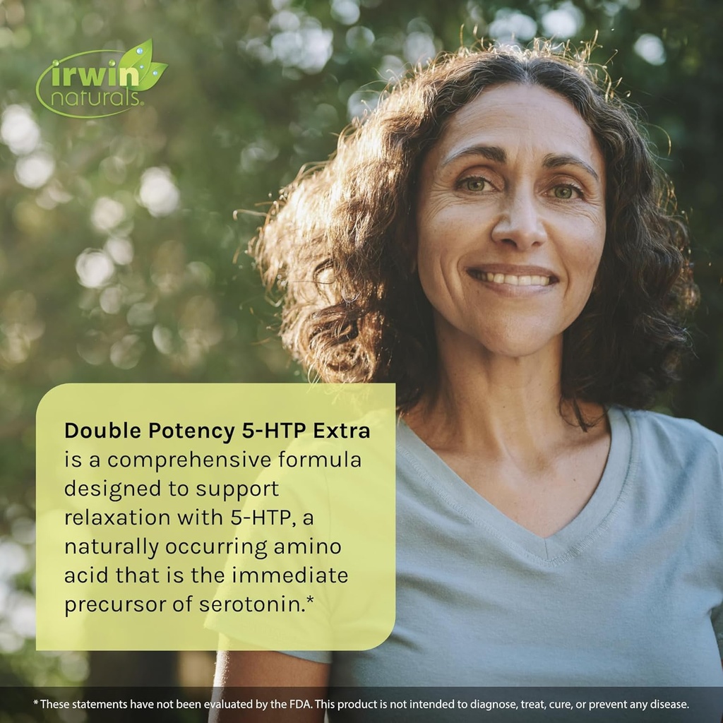 Irwin Naturals Double Potency 5-HTP Extra - 60 Liquid Soft-Gels, Pack of 3 - for Relaxation & Serotonin Production - 90 Total Servings 4